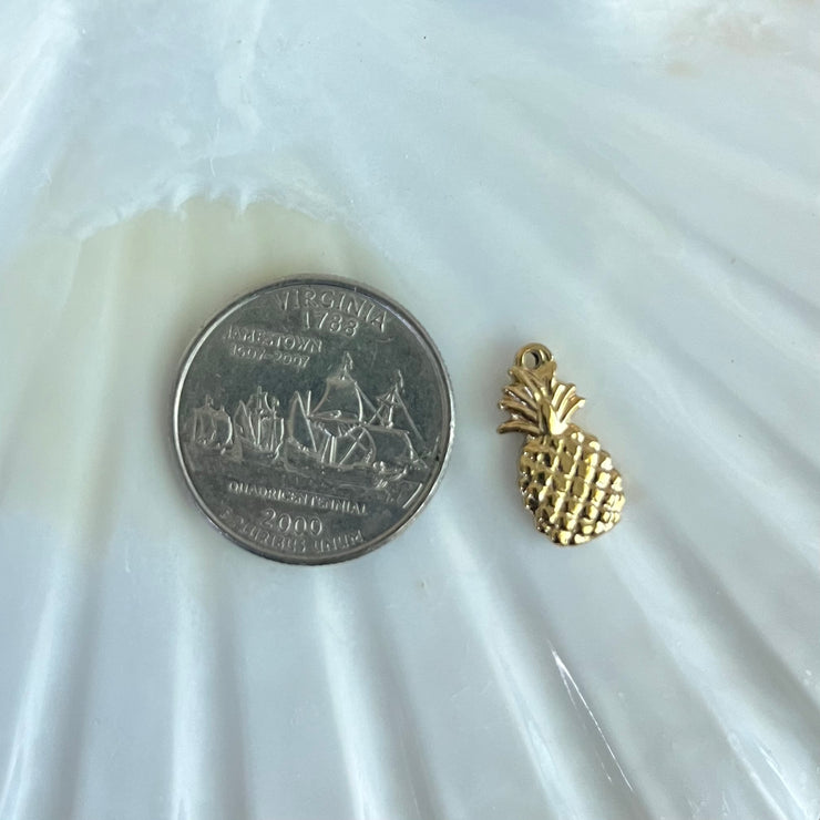 Gold Pineapple Charm