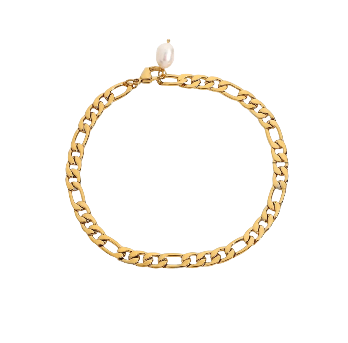 Figaro Chain Anklet Bracelet XMTX Collections