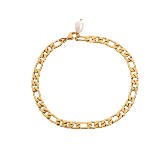 Figaro Chain Anklet Bracelet XMTX Collections