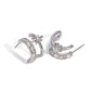 Eight Point Double Hoop Earrings XMTX Collections