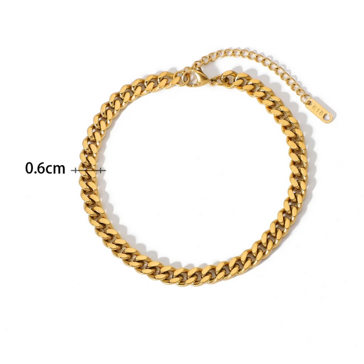 Cuban Link Anklet