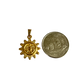 Sun Face Gold Charm XMTX Collections