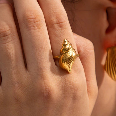 Conch Shell Open Ring