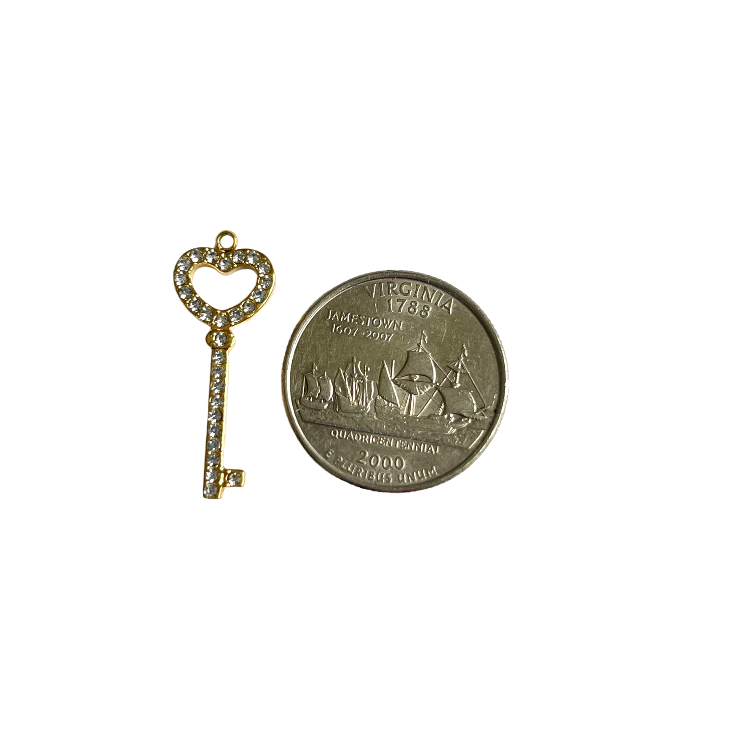 Rhinestone Key Charm XMTX Collections