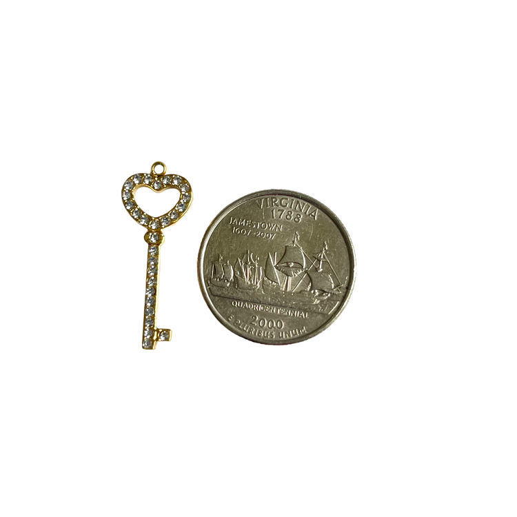 Rhinestone Key Charm XMTX Collections