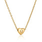 Heart Initial Necklace XMTX Collections