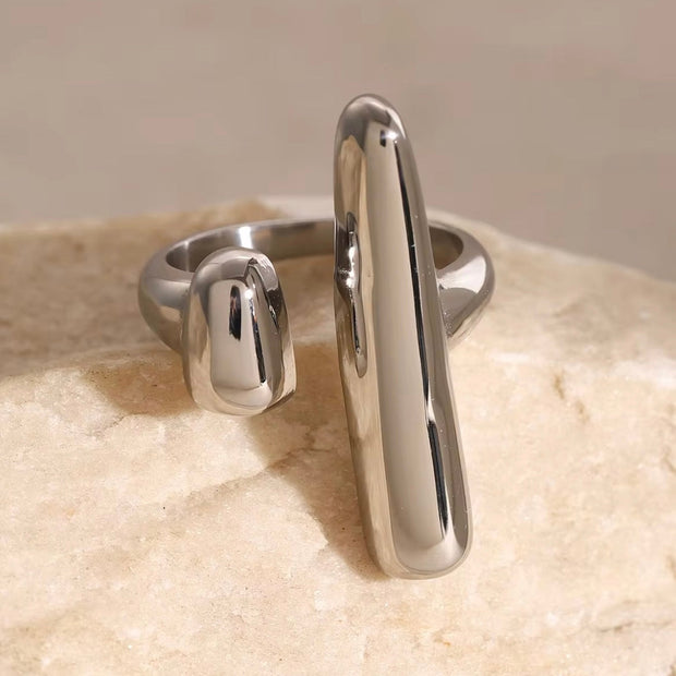 Silver Davina Ring XMTX Collections hypoallergenic 