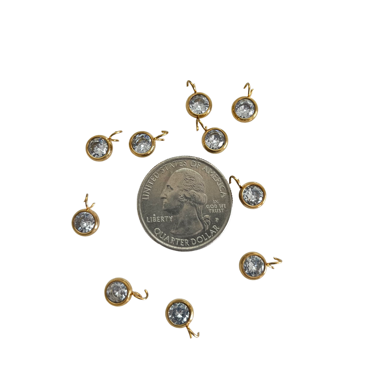 Round Rhinestone Charm XMTX Collections
