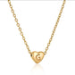 Heart Initial Necklace XMTX Collections