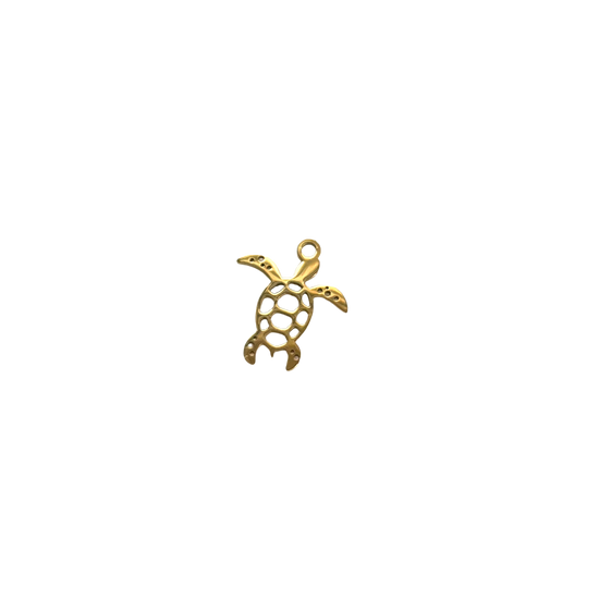 Gold Sea Turtle Charm XMTX Collections
