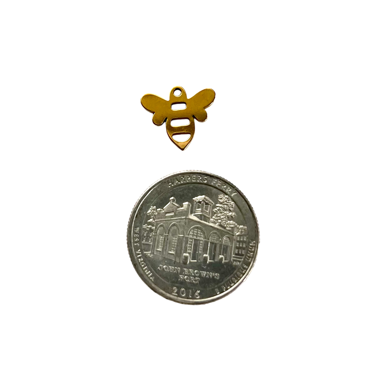 Gold Bumble Bee Charm