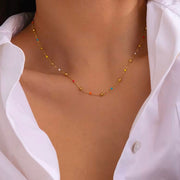 Colorful Enamel Small Beads Chain