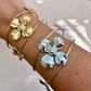 Flower & Butterflies Bangle Bracelet XMTX Collections