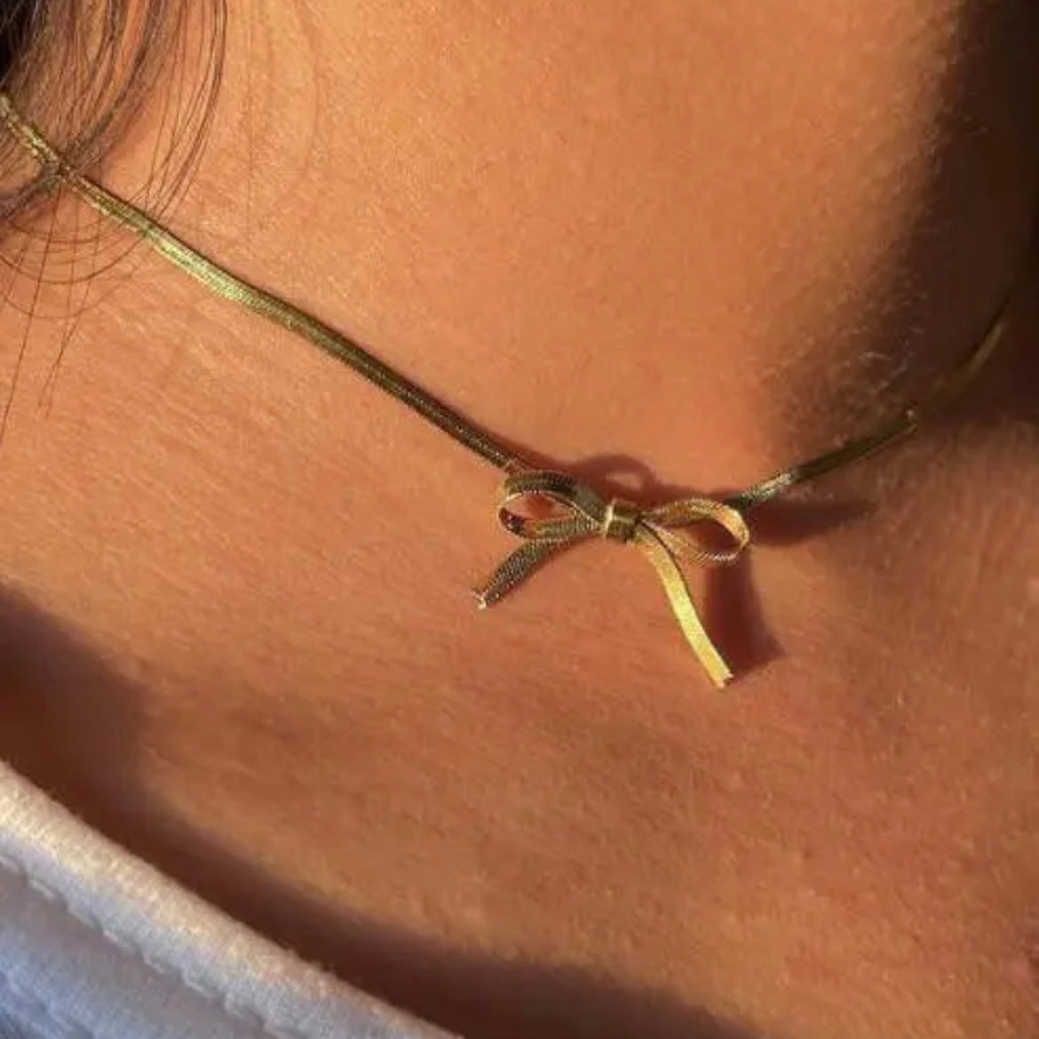 Bow Choker Necklace XMTX Collections