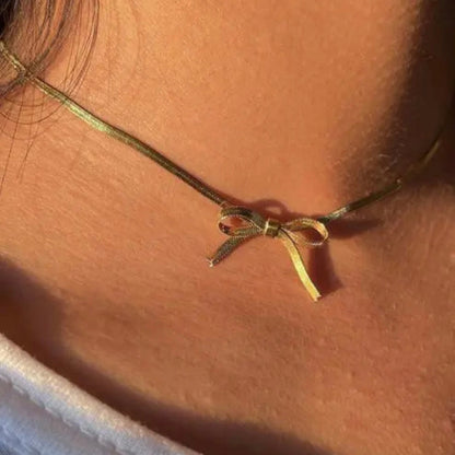 Bow Choker Necklace XMTX Collections