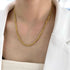 Flat Figaro Chain Necklace XMTX Collections