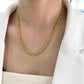 Flat Figaro Chain Necklace XMTX Collections