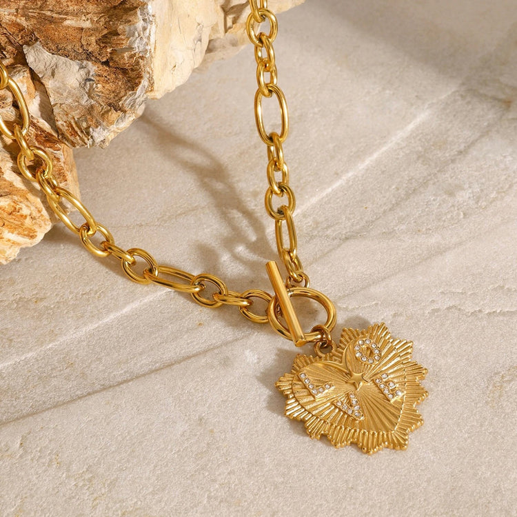 Heart Locket Necklace XMTX Collections