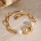 Coralie Bracelet XMTX Collections gold chunky and water resistant 