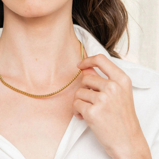 3MM Cuban Chain Necklace XMTX Collections
