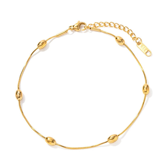 Oval Beads Anklet Bracelet XMTX Collections