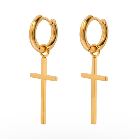 Cross Mini Hoop Earrings XMTX Collections