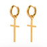 Cross Mini Hoop Earrings XMTX Collections