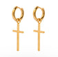 Cross Mini Hoop Earrings XMTX Collections