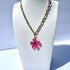 Hot Pink Flower Handmade Necklace XMTX Collections
