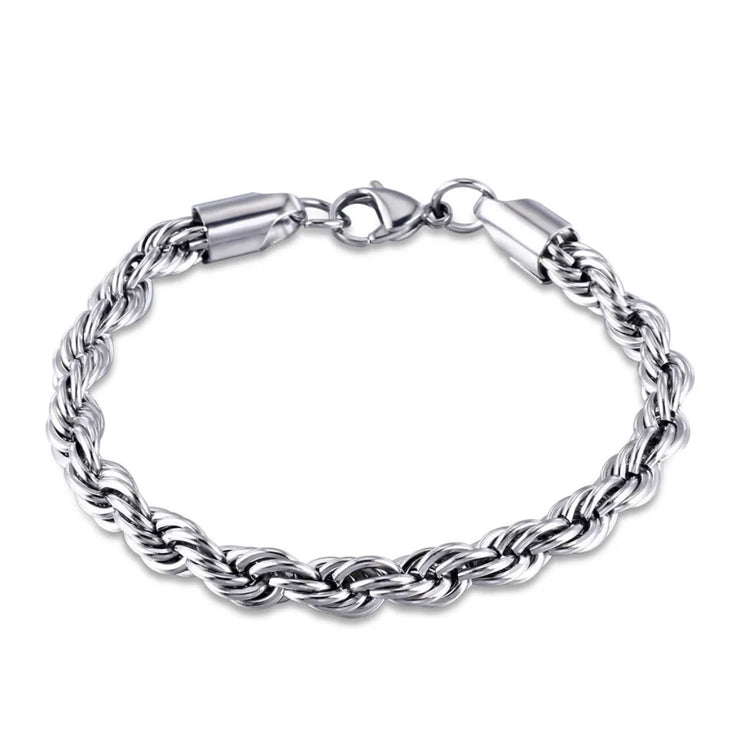 Twisted Rope Chain Bracelet