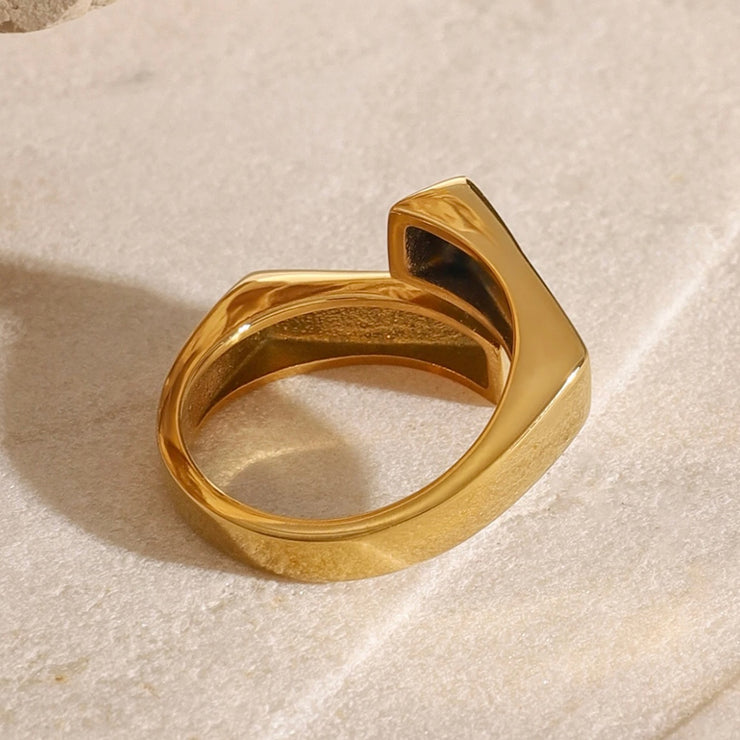 Two Rectangles Open Ring