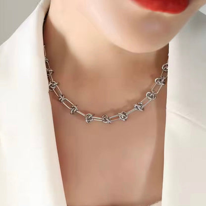 Knots & Twists Chain Necklace XMTX Collections