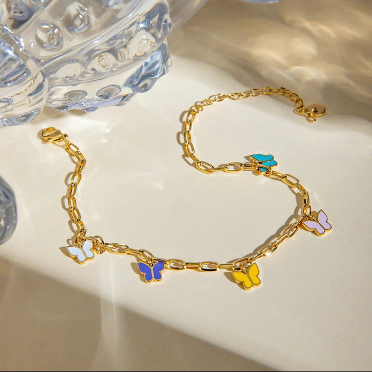 Butterflies Anklet Bracelet XMTX Collections