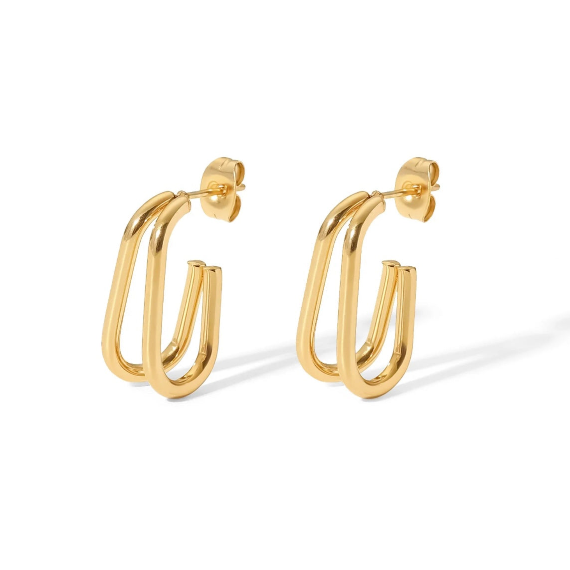 Leona Double Hoop Earrings XMTX Collections