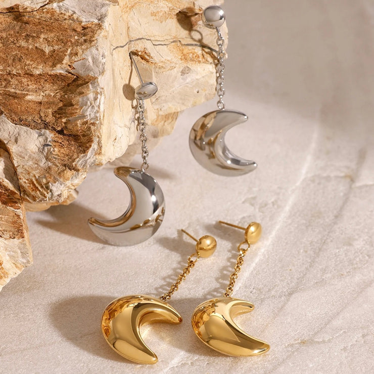 Hollow Moon Earrings