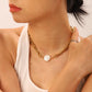 Crafted from luxurious rope chain, the Melody Fresh Water Pearl Choker is perfect for layering and features a stunning fresh water pearl as a focal point. Elevate your look with this classic, radiant choker - the perfect accessory for any special occasion! 

Made to last! 

Tarnish and Water Resistant & Hypoallergenic

15 inches + 2" Inches ext

Fresh Water Pearl - .60 inch 

18k Gold Plated over 316L Stainless Steel base.  

 

 