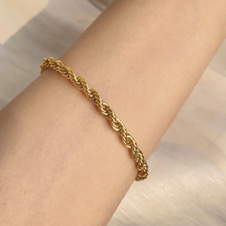 Twisted Rope Chain Bracelet