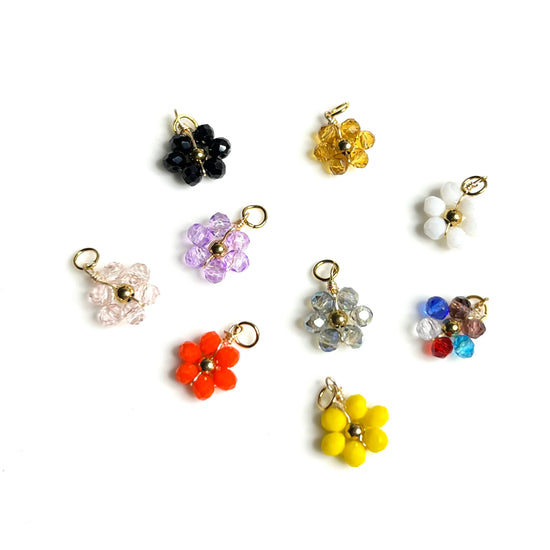Beaded Daisy Flowers Charms XMTX Collections