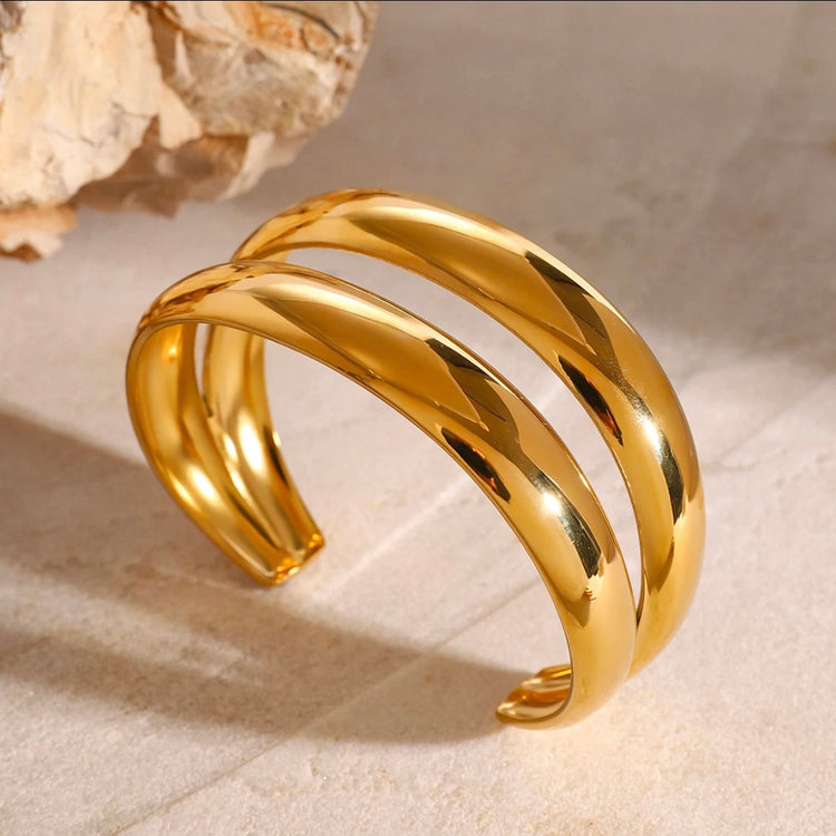 Chic Double Cuff Bracelet XMTX Collections
