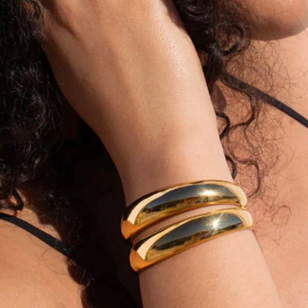 Chic Double Cuff Bracelet