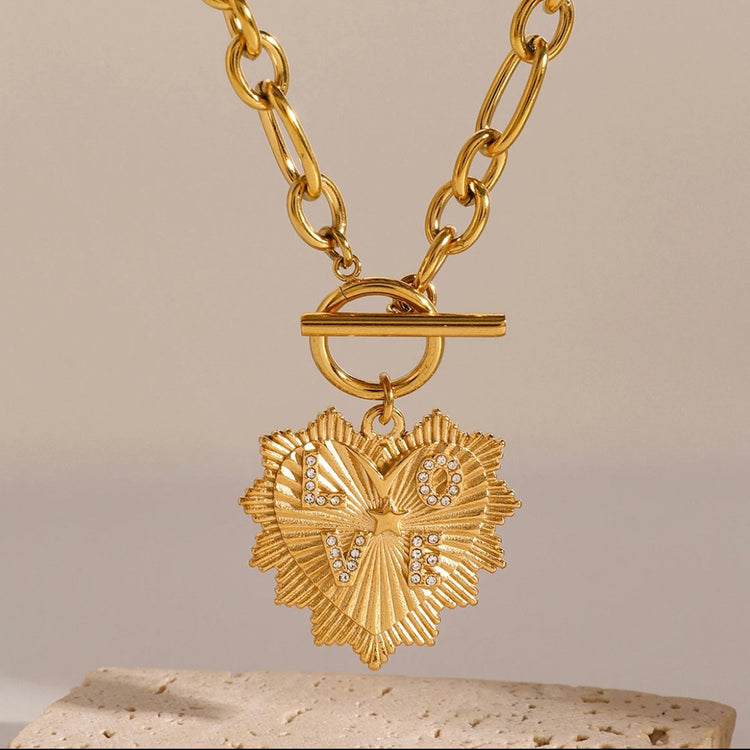 Heart Locket Necklace XMTX Collections