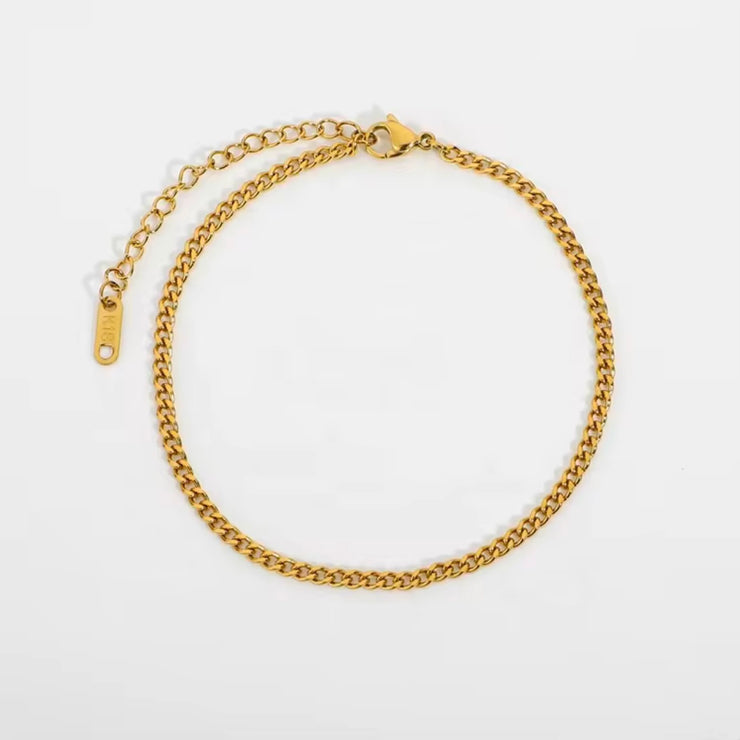 Classic, non tarnish , waterproof , hypoallergenic anklet