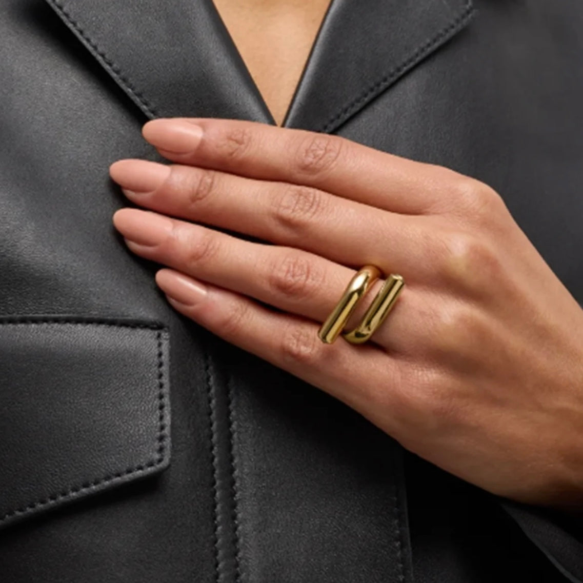 Sage Bent Open Ring XMTX Collections