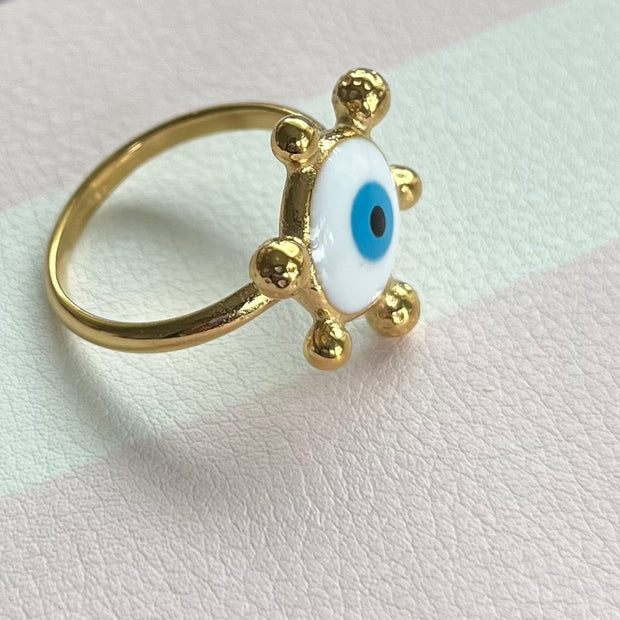 Iris Evil Eye Ring