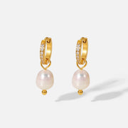 Hope you love or Allegra earring as much as we do. 
These classy babies will complete any outfit!

Made to last! 

Tarnish and Water Resistant. & Hypoallergenic

Latch hoop .5 inch x .5 inch 

18k Gold Plated over Stainless Steel  base.  

Fresh Water Pearl 

 

 .

 

 