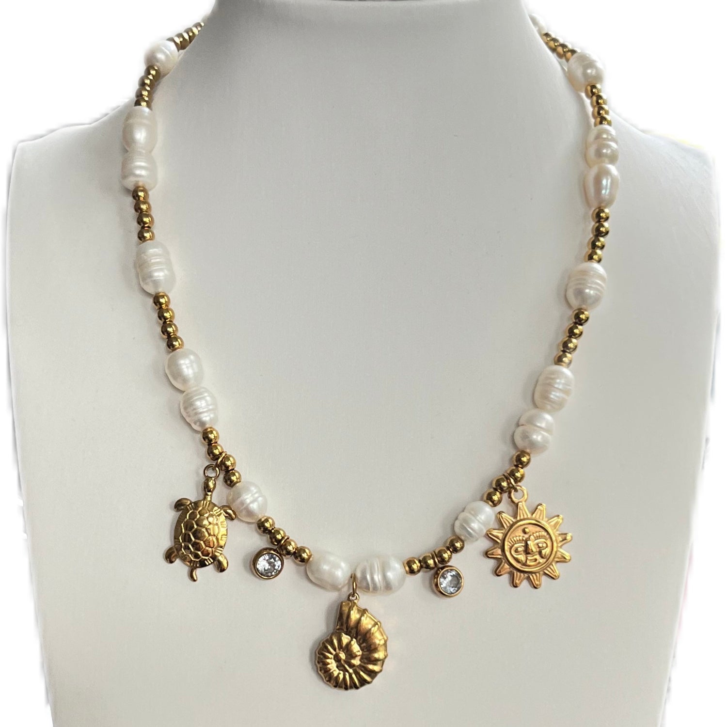 Nicolina Pearl Handmade Necklace XMTX Collections
