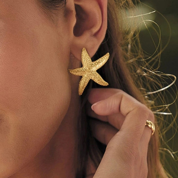 Statement Sea Star Earrings XMTX Collections