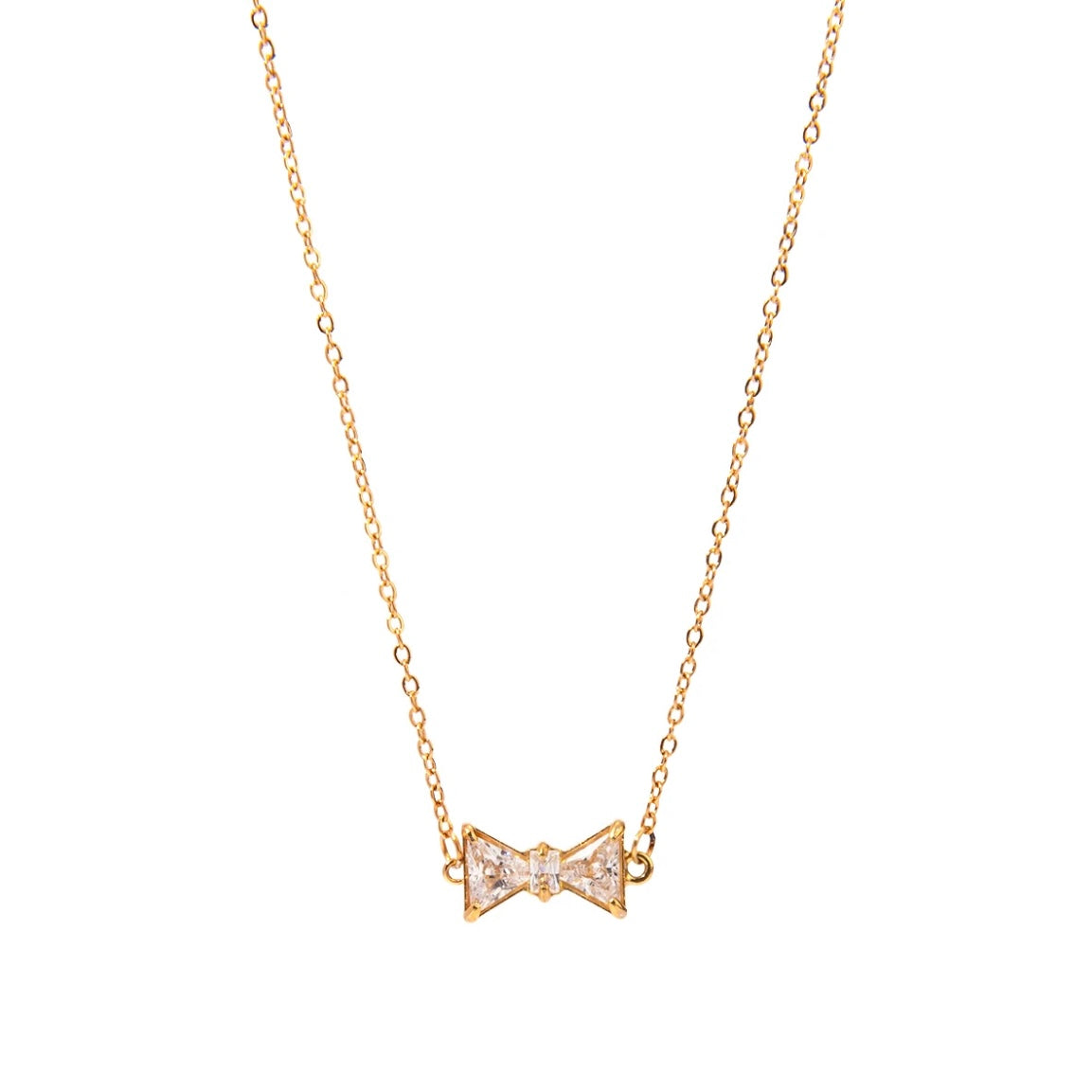 Bow Rhinestone Necklace XMTX Collections
