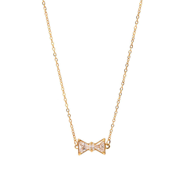 Bow Rhinestone Necklace XMTX Collections