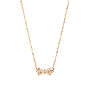 Bow Rhinestone Necklace